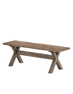 Banqueta Rústica Hevea - Muebles de Madera de Caucho Duraderos