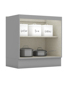 Base Cocina Americana Gris 80cm - Mueble de Cocina 2