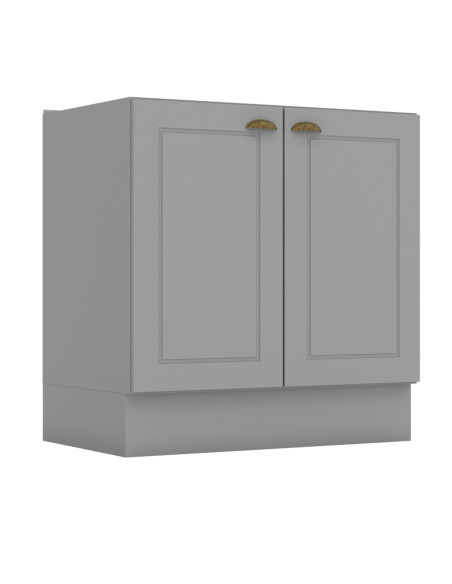 Base Cocina Americana Gris 80cm - Mueble de Cocina