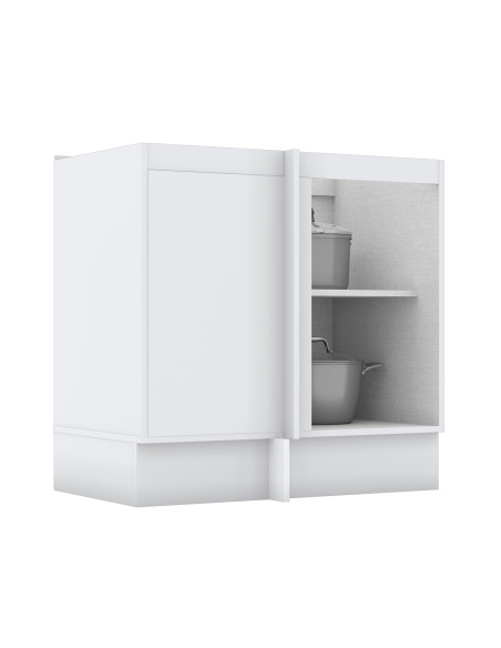 Base Esquinero Americana Blanco 1 Puerta 84cm - Mueble Cocina