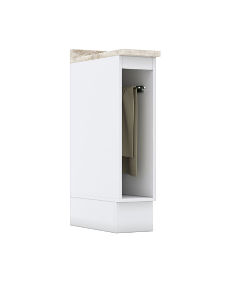 Base Toallero Americana Blanco 20x82x50 cm - Mueble de Cocina