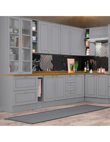 Base Toallero Americana Gris 20x82x50 cm - Mueble de Cocina