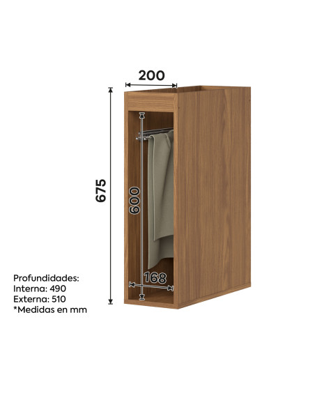 Base Toallero Requinte 20cm - Mueble de Cocina