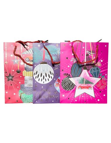 Bolsa navidad 26x30x10cm colgantes surtido