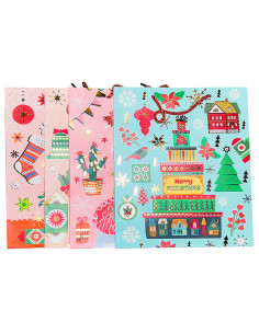 Bolsa navidad 18x23x10cm pasteles surtido