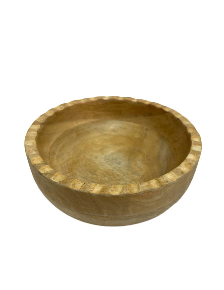 Bowl Madera Deco 18x18x8cm - Elegante y Versátil