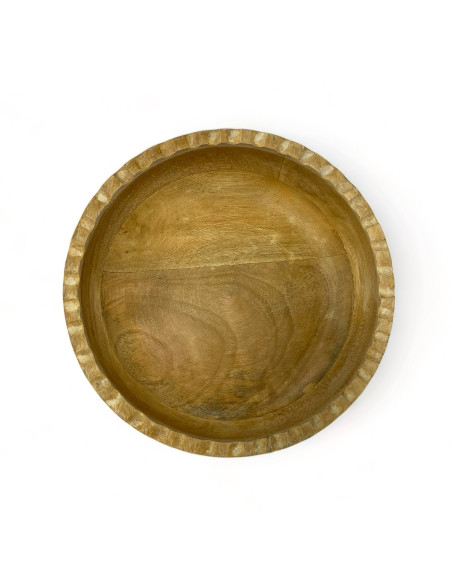 Bowl Madera Deco 20x20x5cm - Elegante y Funcional