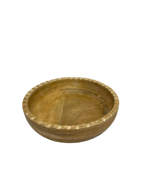 Bowl Madera Deco 20x20x5cm - Elegante y Funcional