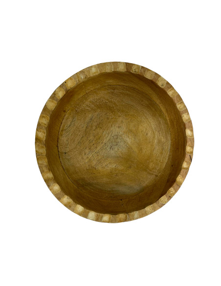 Bowl Madera Deco 18x18x8cm - Elegante y Versátil
