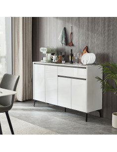 Buffet 1 cajón 4 puertas Eland blanco 2