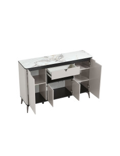 Buffet 2 cajones 4 puertas Nali gris claro 2