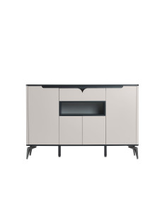 Buffet 2 cajones 4 puertas Nali gris claro