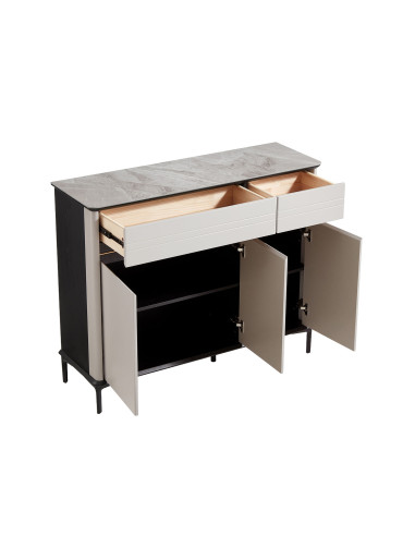 Buffet 2 cajones 3 puertas Minoa gris claro