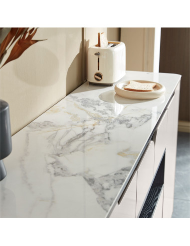 Buffet 2 cajones 4 puertas Nali gris claro