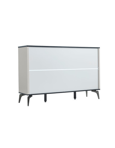 Buffet 2 cajones 4 puertas Nali gris claro