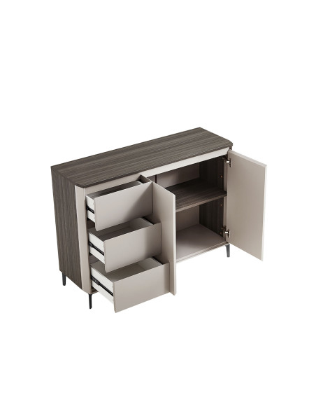 Buffet 3 cajones 2 puertas Taren gris claro