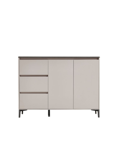 Buffet 3 cajones 2 puertas Taren gris claro
