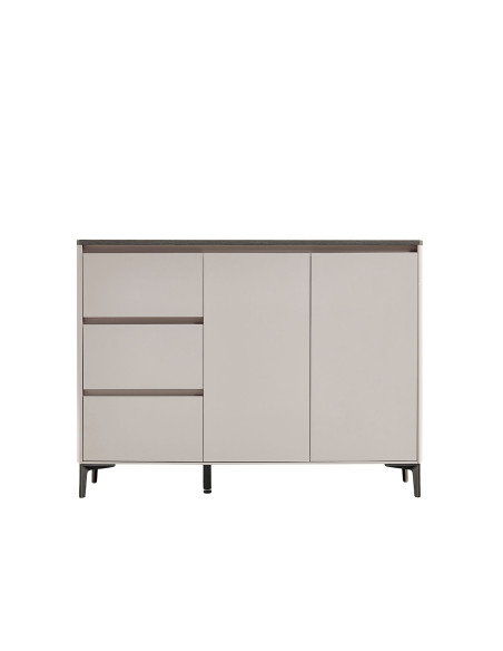 Buffet 3 cajones 2 puertas Taren gris claro