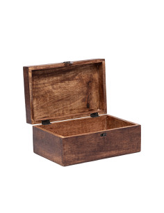 Caja de Madera Oscura 28x18x12cm - Organización Dormitorio 2