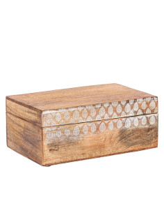 Caja de Madera Print 28x18x12cm - Organización Dormitorio