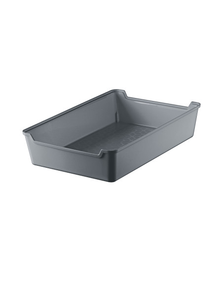 Caja Organizadora de Plástico Gris 26x17x5,5cm - Ordenación