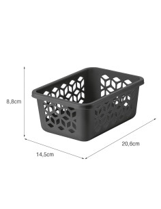 Canasto Organizador Negro 1.5L - Mantén tus Espacios Ordenados 2