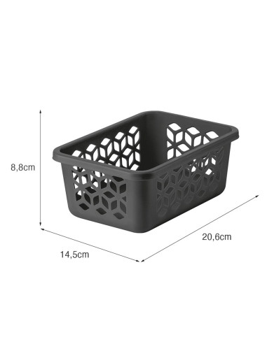 Canasto Organizador Negro 1.5L - Mantén tus Espacios Ordenados
