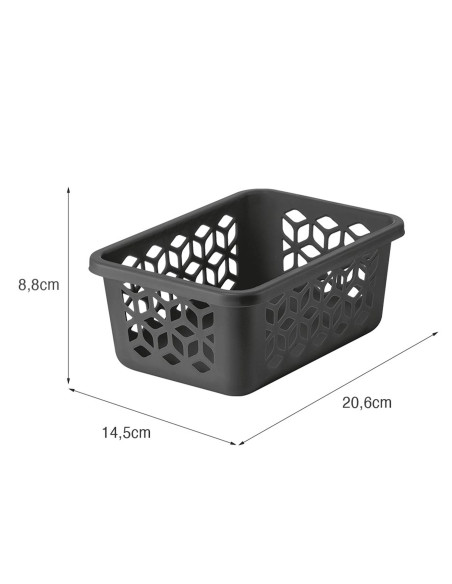 Canasto Organizador Negro 1.5L - Mantén tus Espacios Ordenados