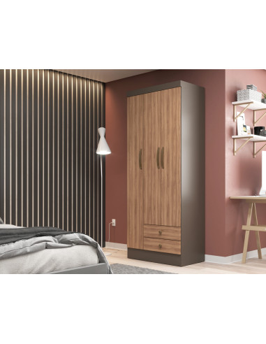 Closet 3 puertas Moscou Damasco/Nogal