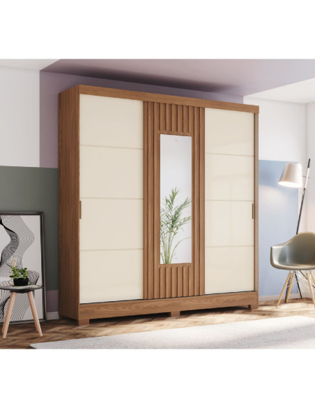 Closet 3 Puertas Tupandi 200x48x215 cm - Armado Requerido