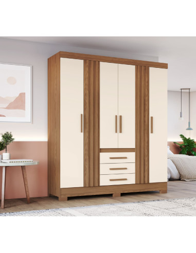 Closet 6 Puertas Tupandi - Armado Requerido, Garantía 6 Meses