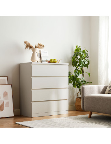Cómoda 4 cajones Kaia blanco