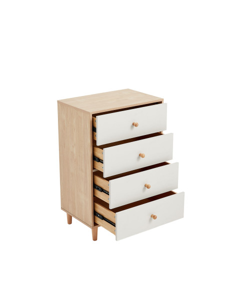 Cómoda 4 cajones Hela blanco