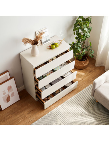 Cómoda 4 cajones Kaia blanco