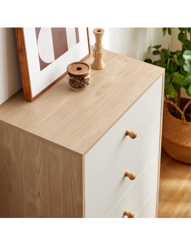 Cómoda 4 cajones Hela blanco