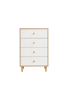 Cómoda 4 cajones Hela blanco