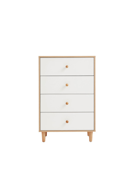 Cómoda 4 cajones Hela blanco
