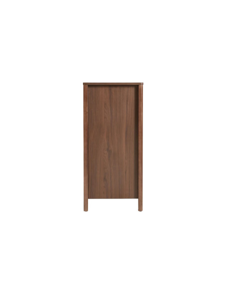 Cómoda 5 cajones Luntra café oscuro