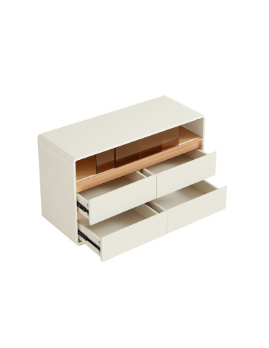 Cómoda 6 cajones Aiko beige