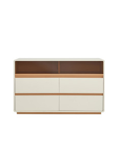 Cómoda 6 cajones Aiko beige