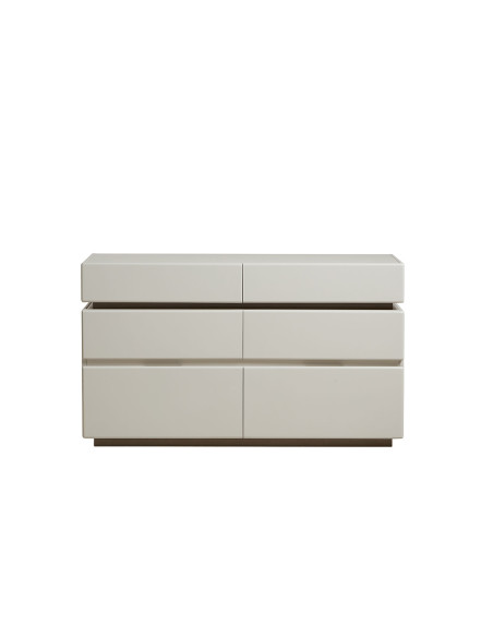 Cómoda 6 cajones Kanso gris claro