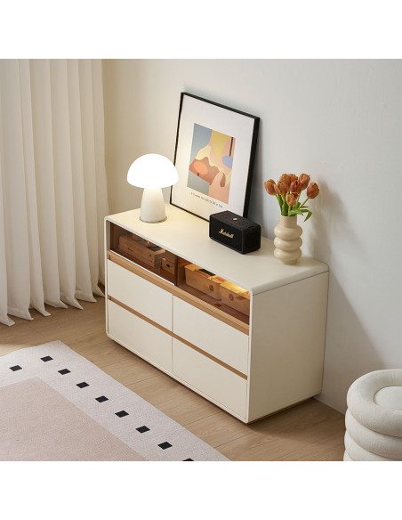 Cómoda 6 cajones Aiko beige