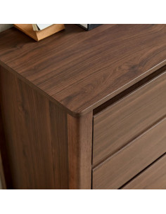 Cómoda 7 cajones Luntra café oscuro 2