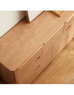 Cómoda 7 cajones Milán café 2