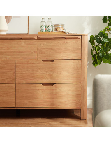 Cómoda 7 cajones Milán café