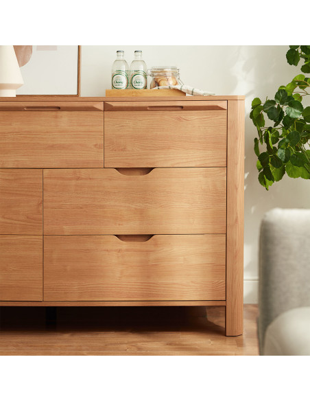 Cómoda 7 cajones Milán café