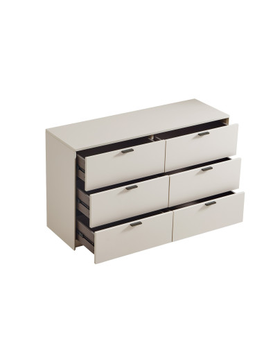 Cómoda 6 Cajones Turku - Almacenamiento Moderno y Elegante