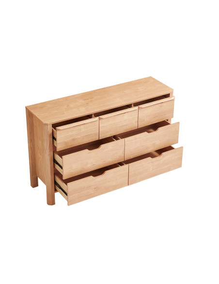 Cómoda 7 cajones Milán café