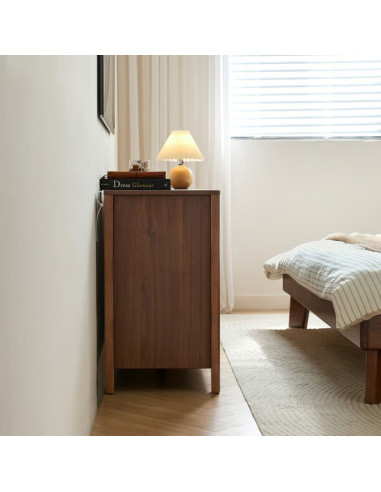 Cómoda 7 cajones Luntra café oscuro