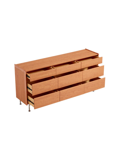 Cómoda 9 cajones Svela café